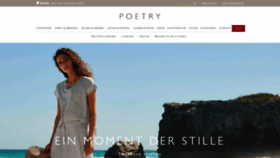 What Poetry-fashion.de website looked like in 2020 (3 years ago)