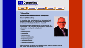 What Pbconsulting.nl website looked like in 2020 (3 years ago)