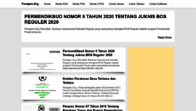 What Penajam.org website looked like in 2020 (3 years ago)