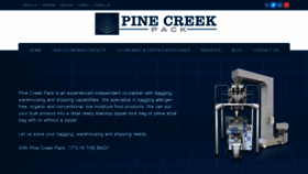 What Pinecreekpack.com website looked like in 2020 (3 years ago)