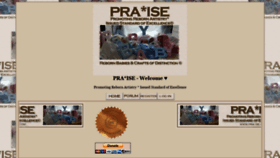 What Pra-ise.com website looked like in 2020 (3 years ago)