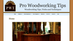 What Prowoodworkingtips.com website looked like in 2020 (3 years ago)
