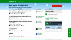 What Pilseta.lv website looked like in 2020 (3 years ago)