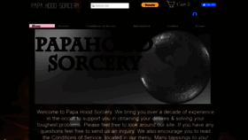 What Papahoodsorcery.com website looked like in 2020 (3 years ago)