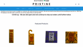 What Pristine.co.uk website looked like in 2020 (3 years ago)