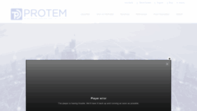 What Protem.com.tr website looked like in 2020 (3 years ago)