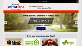 What Primareve.fr website looked like in 2020 (3 years ago)