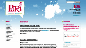 What Pariasbl.org website looked like in 2020 (3 years ago)