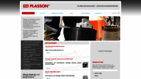 What Plasson.pl website looked like in 2020 (3 years ago)