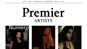 What Premierartists.com website looked like in 2020 (3 years ago)