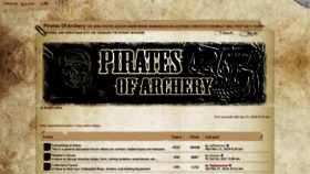 What Piratesofarchery.net website looked like in 2020 (3 years ago)