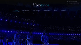 What Prodance.co.uk website looked like in 2020 (3 years ago)