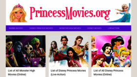 What Princessmovies.org website looked like in 2020 (3 years ago)