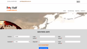 What Payhalfcourier.com website looked like in 2020 (3 years ago)