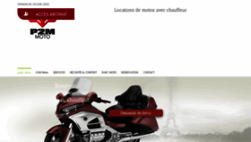 What P2m-moto.fr website looked like in 2020 (3 years ago)
