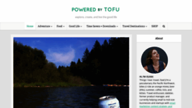 What Poweredbytofu.com website looked like in 2020 (3 years ago)