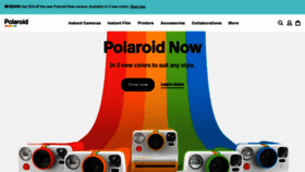 What Polaroidoriginals.com website looked like in 2020 (3 years ago)