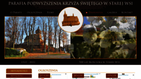 What Parafiawstarejwsi.pl website looked like in 2020 (3 years ago)