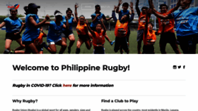 What Philippinerugby.com website looked like in 2020 (3 years ago)