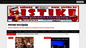 What Pistike.hu website looked like in 2020 (3 years ago)