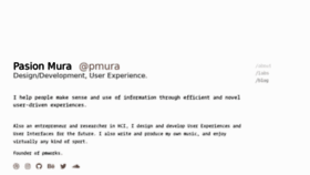 What Pmura.com website looked like in 2020 (3 years ago)