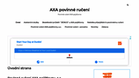 What Pojistovna-axa.cz website looked like in 2020 (3 years ago)