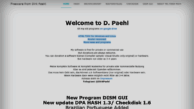 What Paehl.de website looked like in 2020 (3 years ago)