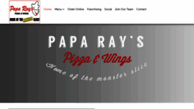 What Paparayspizza.com website looked like in 2020 (3 years ago)
