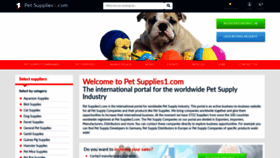 What Petsupplies1.com website looked like in 2020 (3 years ago)