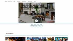 What Pepperandpine.com website looked like in 2020 (3 years ago)
