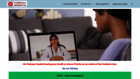 What Padmajahospital.in website looked like in 2020 (3 years ago)
