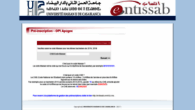 What Preins.univcasa.ma website looked like in 2020 (3 years ago)