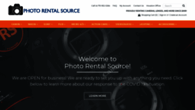 What Photorentalsource.com website looked like in 2020 (3 years ago)