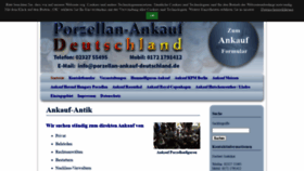 What Porzellan-ankauf-deutschland.de website looked like in 2020 (3 years ago)