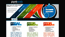 What Pyreweb.com website looked like in 2020 (3 years ago)