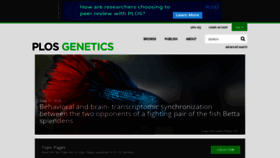 What Plosgenetics.org website looked like in 2020 (3 years ago)