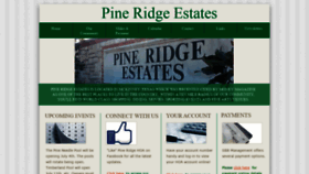 What Pineridgehoa.org website looked like in 2020 (3 years ago)