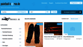 What Paintball-boerse.de website looked like in 2020 (3 years ago)