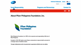 What Pfizer.com.ph website looked like in 2020 (3 years ago)
