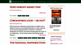 What Progressivepulse.org website looked like in 2020 (3 years ago)