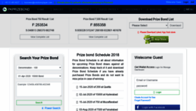 What Pkprizebond.com website looked like in 2020 (3 years ago)