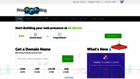 What Prompthosting.co.uk website looked like in 2020 (3 years ago)