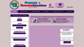 What Proyectosyrecursoseducativos.com website looked like in 2020 (3 years ago)
