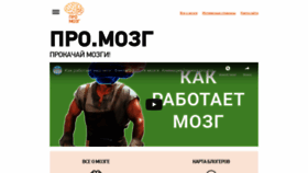 What Pro-mozg.com website looked like in 2020 (3 years ago)