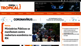 What Portaldatropical.com.br website looked like in 2020 (5 years ago)
