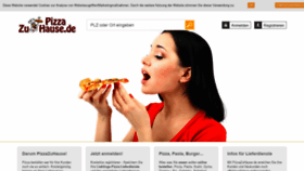 What Pizzazuhause.de website looked like in 2020 (3 years ago)