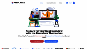 What Preplaced.in website looked like in 2020 (5 years ago)