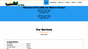 What Piccadillycarwash.com website looked like in 2020 (3 years ago)