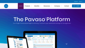 What Pavaso.com website looked like in 2020 (3 years ago)