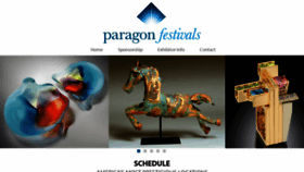 What Paragonartevents.com website looked like in 2020 (3 years ago)